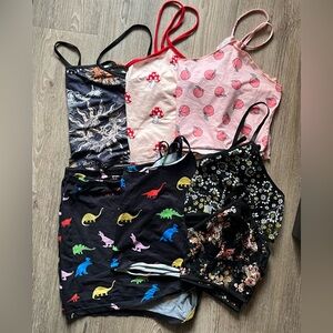 Lot of 4X SHEIN Crop Tops Shorts Bras